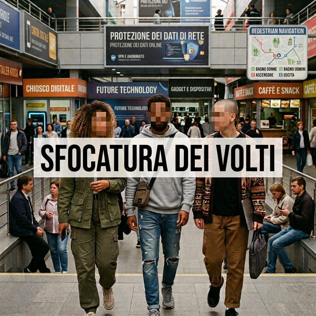 Sfocare viso su foto online
