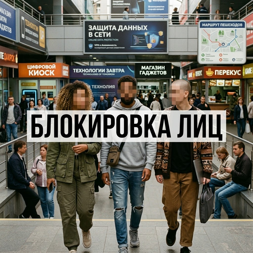 Замазать лицо на фото онлайн