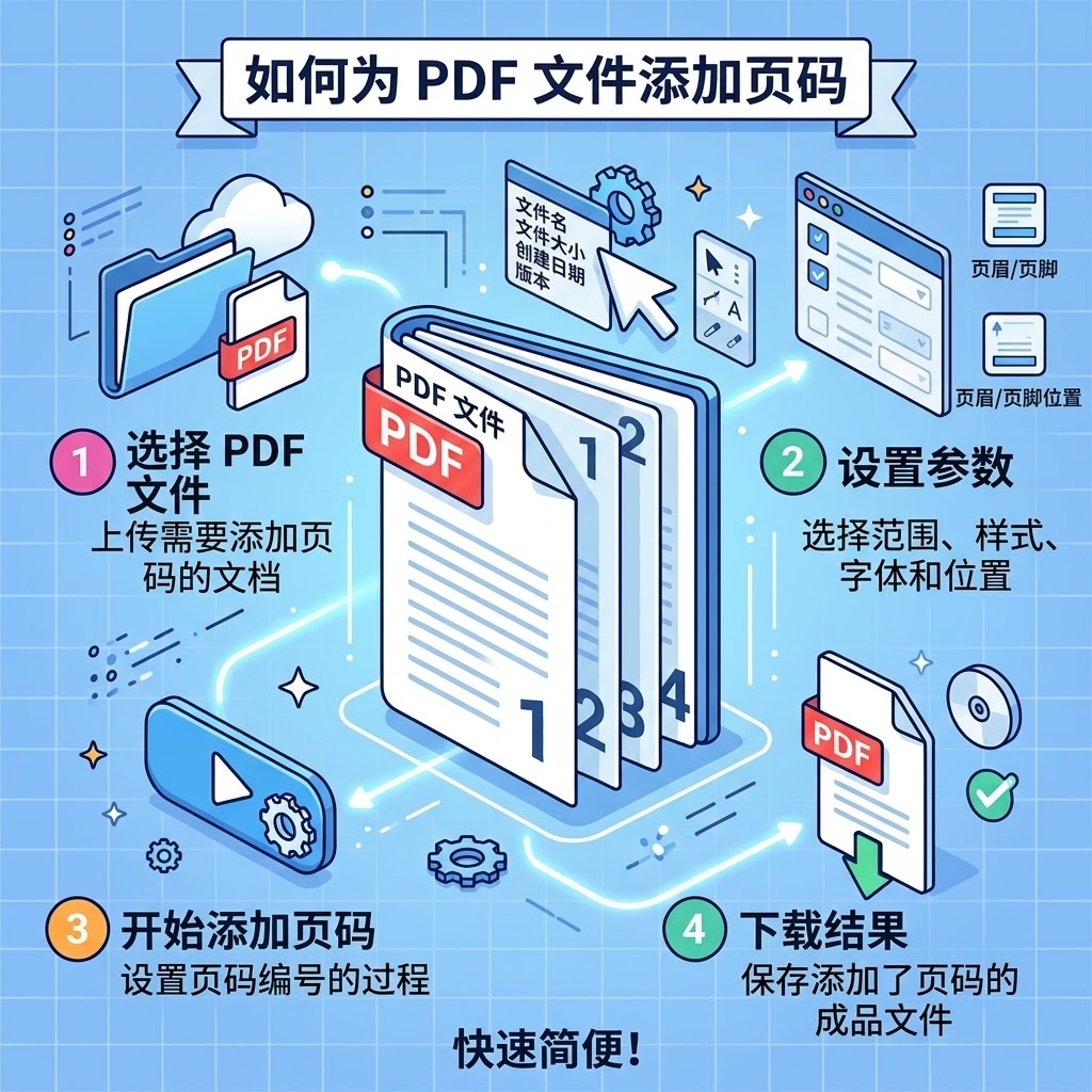 在線 PDF 頁碼生成器