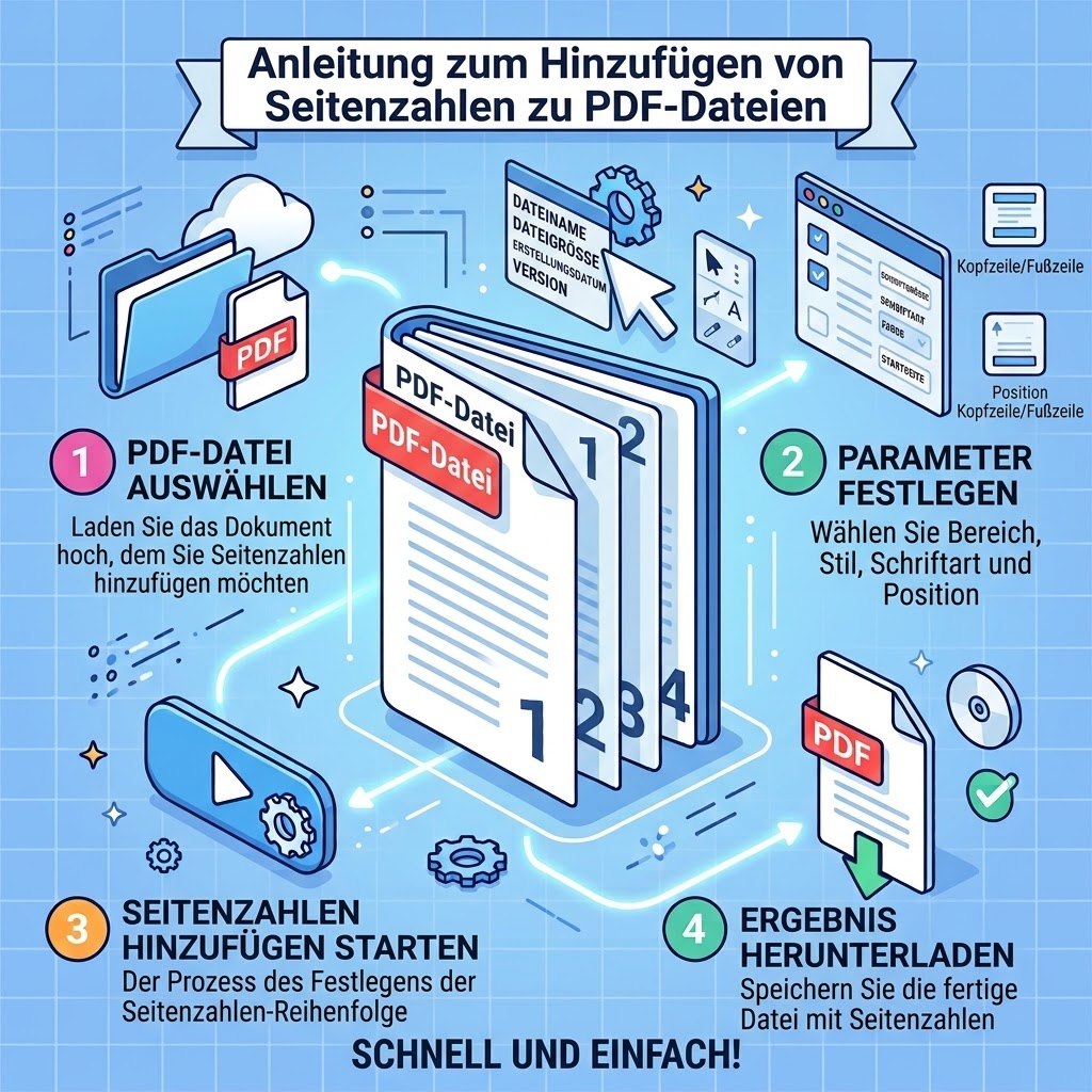 PDF-Seitenzahlen online hinzufügen