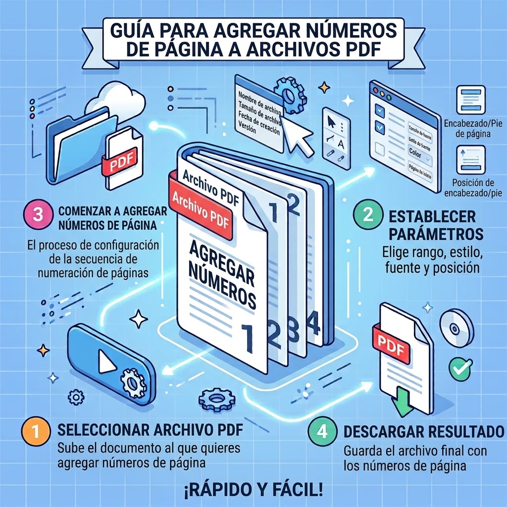Numerar páginas de PDF online
