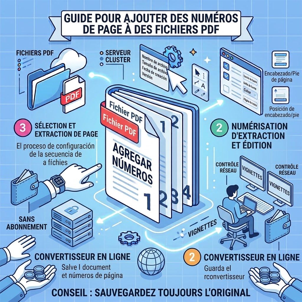 Numéroter les pages PDF en ligne