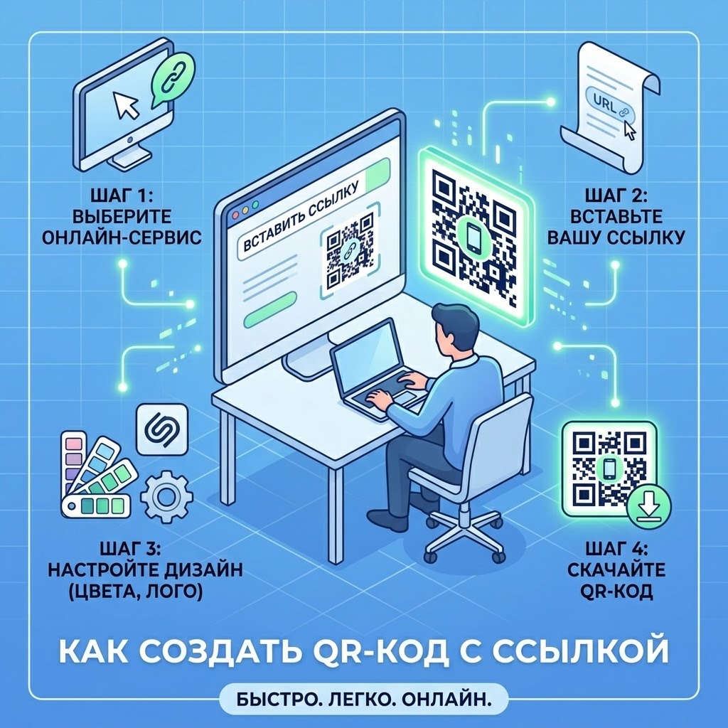 Генератор QR-кода с ссылкой онлайн
